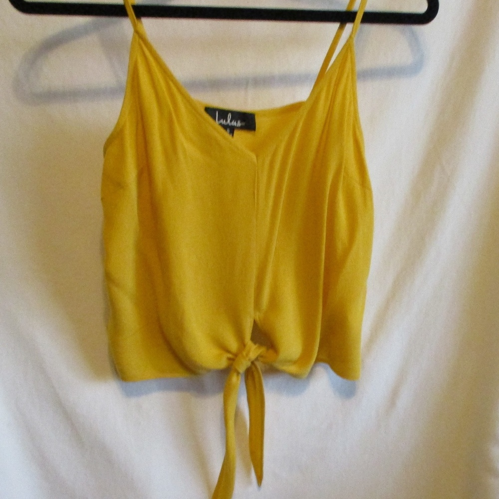 New Lulu's Front Knot Tank Top